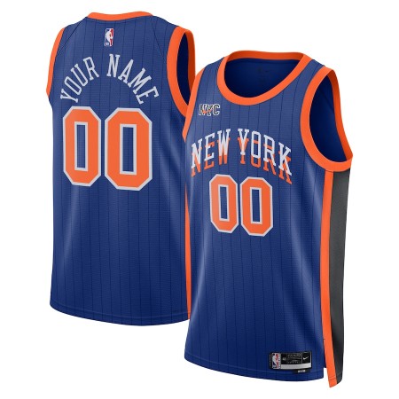 NBA Mænd Trøje New York Knicks Custom 2023-24 Nike City Edition Swingman NBA Mænd Trøje New York Knicks Custom 2023-24 Nike City Edition Swingman